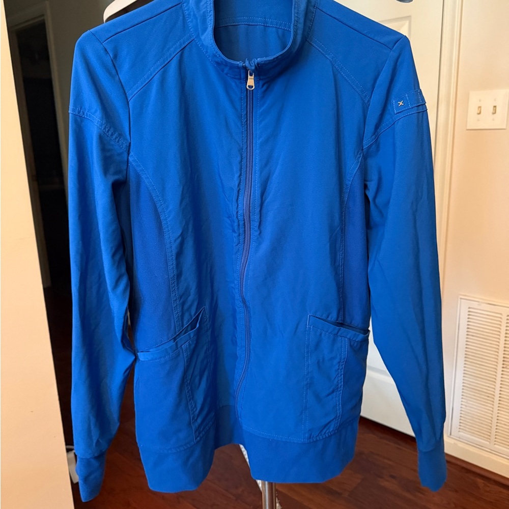 Cherokee Royal Blue Light Scrub Jacket
